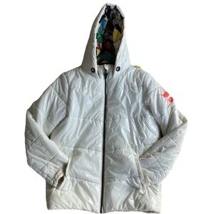 Members Only Nickelodeon Puffer Coat Jacket Rug Rats Cartoon Lining